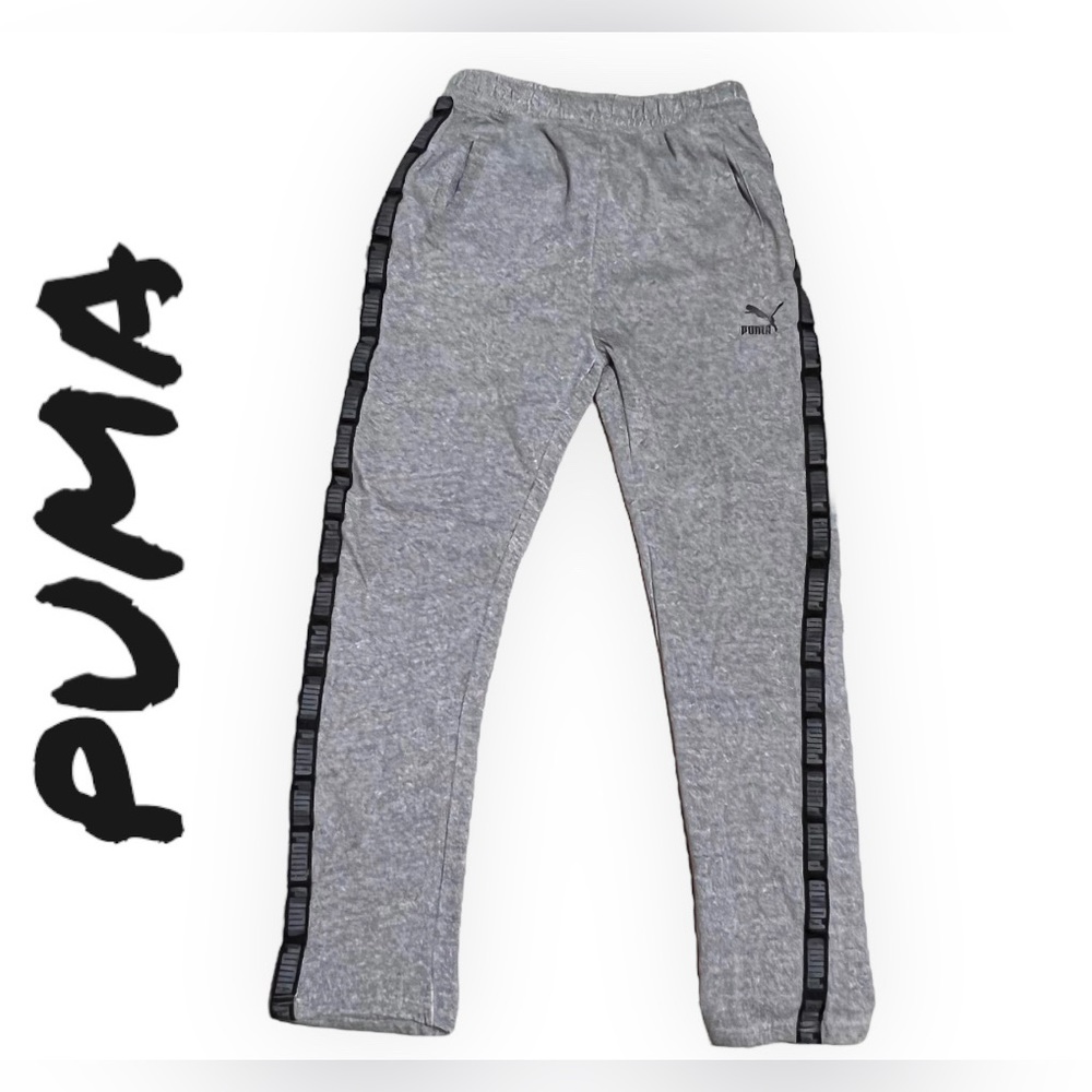 Puma Sweatpants Boys Size XL Gray/Black